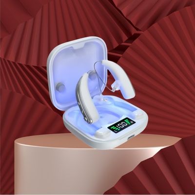 Niewidoczne aparaty słuchowe OTC BTE z redukcją szumów i dezynfekcją ultrafioletową