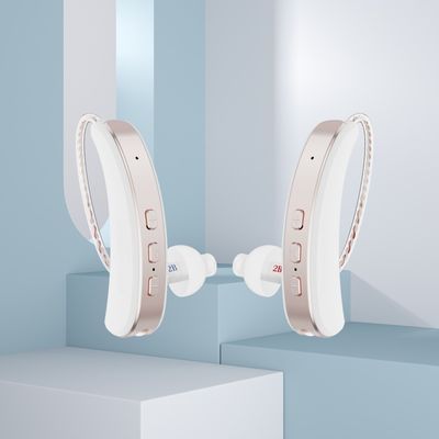 BTE RIC Digital Ear Machine Złoty pojedynczy aparat słuchowy z redukcją hałasu