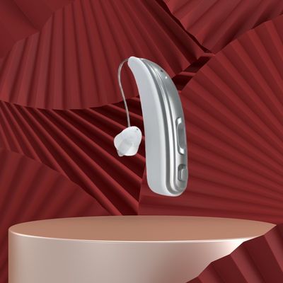 Niewidoczne aparaty słuchowe OTC BTE z redukcją szumów i dezynfekcją ultrafioletową