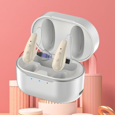 BTE CIC Naładowalny aparat słuchowy typu Touch Induction Kompaktne urządzenie słuchowe przeznaczone do bezprzewodowych i długotrwałych baterii