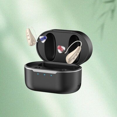 Certyfikowane przez CE aparaty słuchowe OTC z 5 poziomami regulacji głośności zaprojektowane w celu wspierania umiarkowanej do ciężkiej utraty słuchu Trwałe